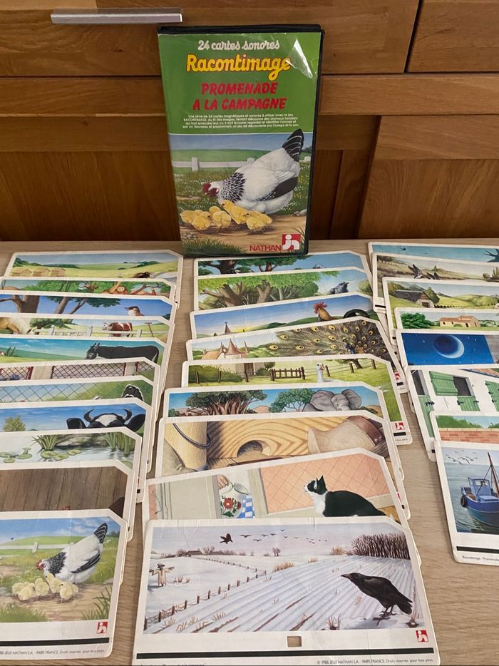 Jeu Nathan 1989 raconte image promenade campagne alphabet imagier sonore - photo numéro 10
