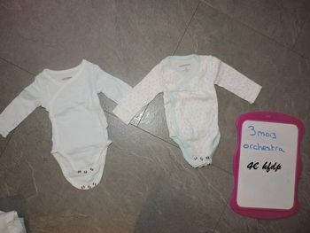 lot de 2 bodys orchestra taille 3 mois