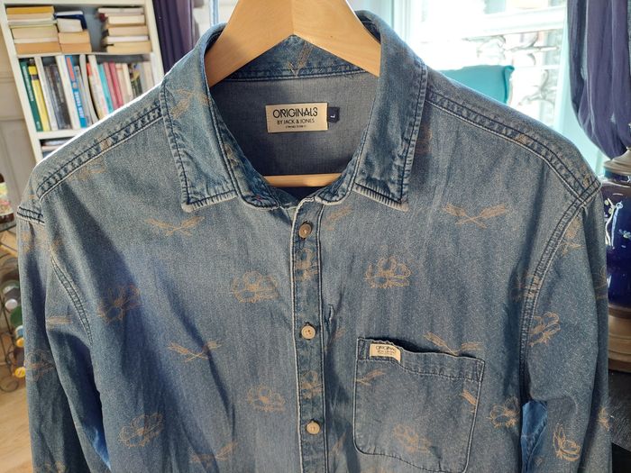 Chemise en jeans fantaisie qL - photo numéro 2