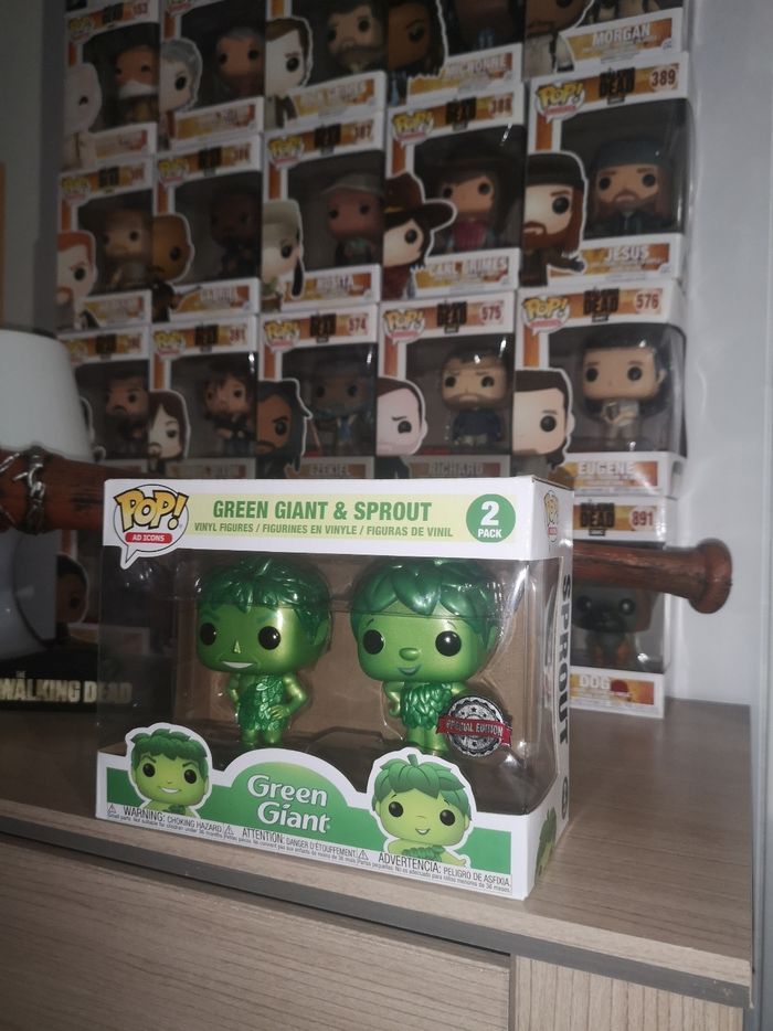 Funko pop Ad icons Green Giant & Sprout 2 Pack Special edition métallique