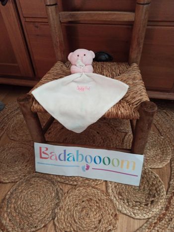 Doudou ours rose baby nat tbe