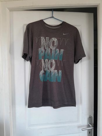 Tee shirt Nile imprimé no pain no gain taille S