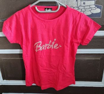 T-shirt rose Barbie 7-8ans