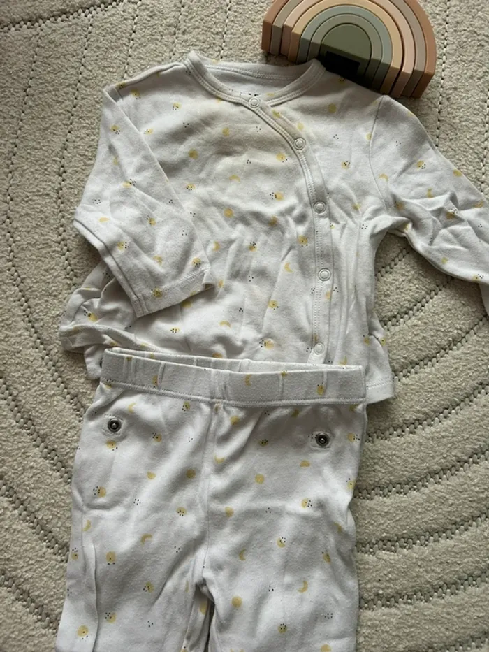 Pyjama 2 pièces blanc