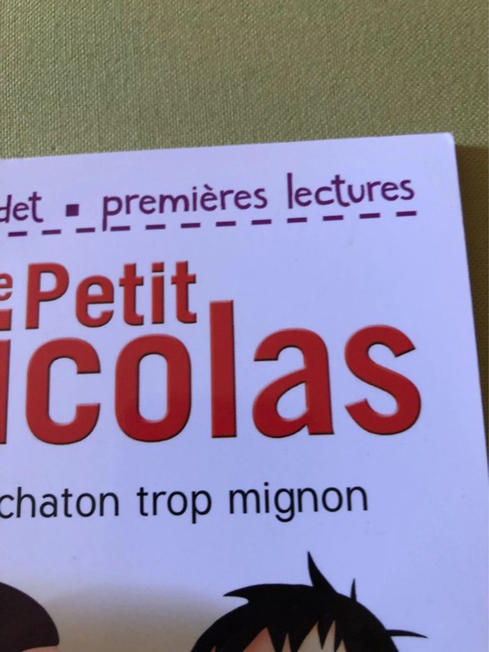 Livre premières lectures le petit Nicolas un chaton trop mignon - photo numéro 2