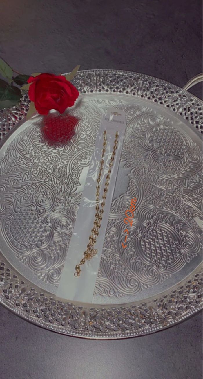 Collier graine de café fin