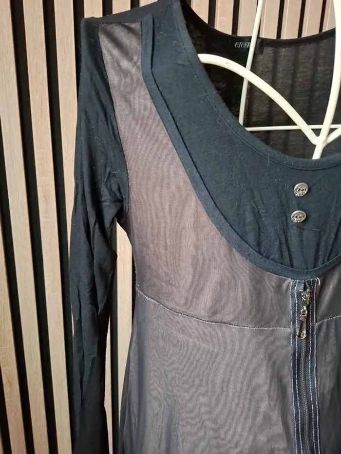Robe noire marron  Cicéro taille unique ( 38 au 42 . - photo numéro 5
