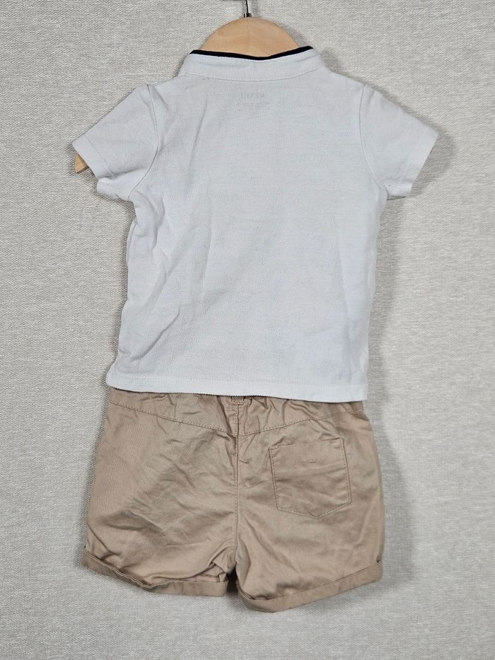 Ensemble 2 pièce polo + short kiabi 9 mois 71 cm - photo numéro 6