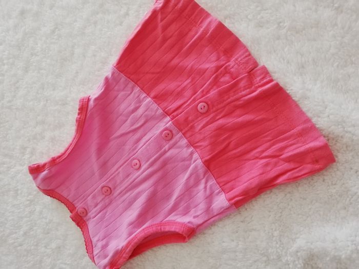 Robe fille rose chocolatine 1 mois - photo numéro 3