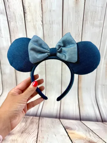 Ears serre-tête oreilles de Minnie en jeans - exclusivité Tokyo Disneyland