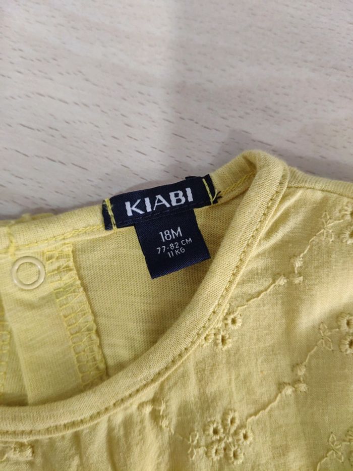 T shirt jaune Kiabi 18 mois - photo numéro 3