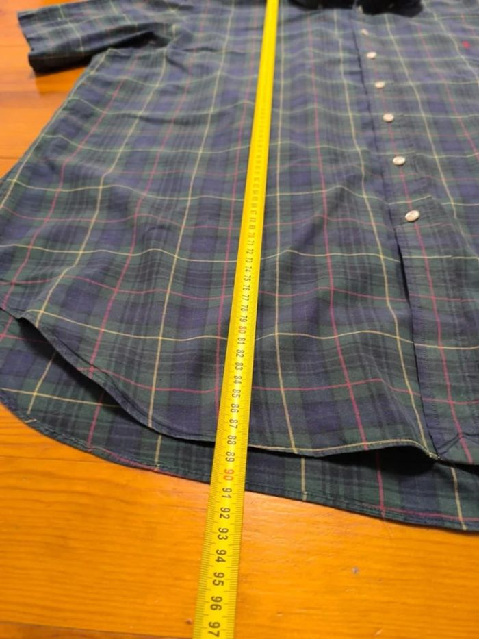 Chemisette à carreaux - Ralph Lauren - Classic Fit - Logo brodé rouge - Vert, bleu - Taille XXXL - photo numéro 11