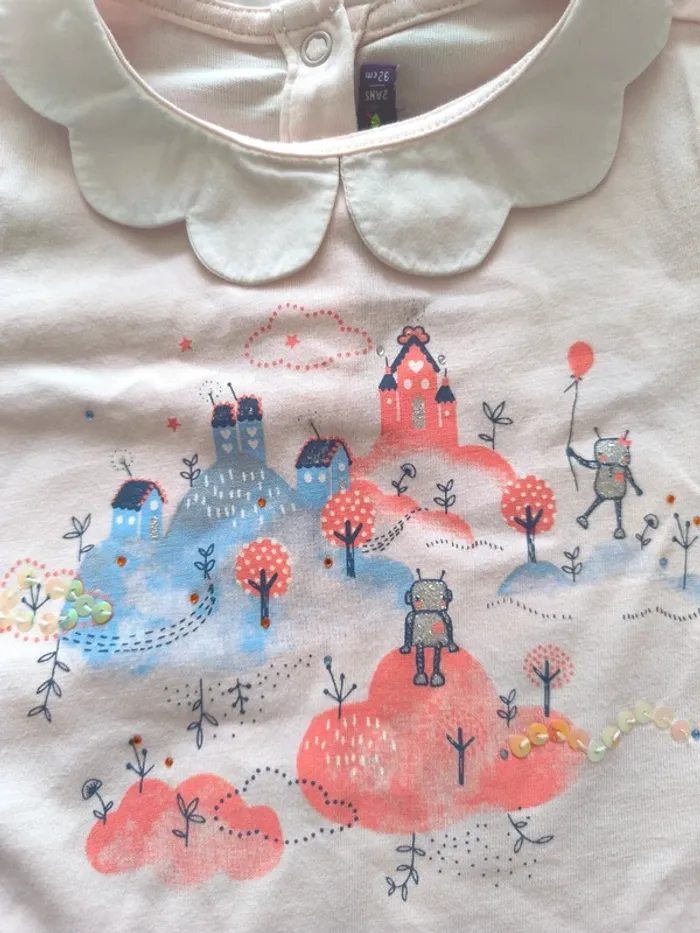 Tee shirt manche longue sergent major 2 ans 92 cm - photo numéro 3