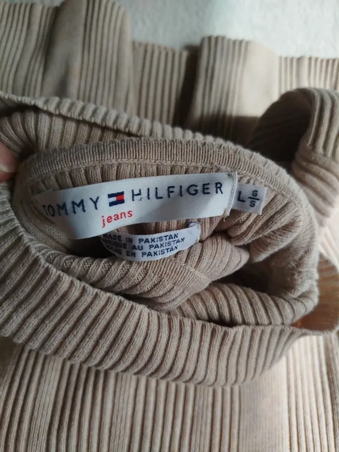 Pull vintage col montant Tommy Hilfiger taille L - photo numéro 3
