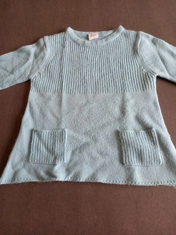 Pull turquoise 4 ans