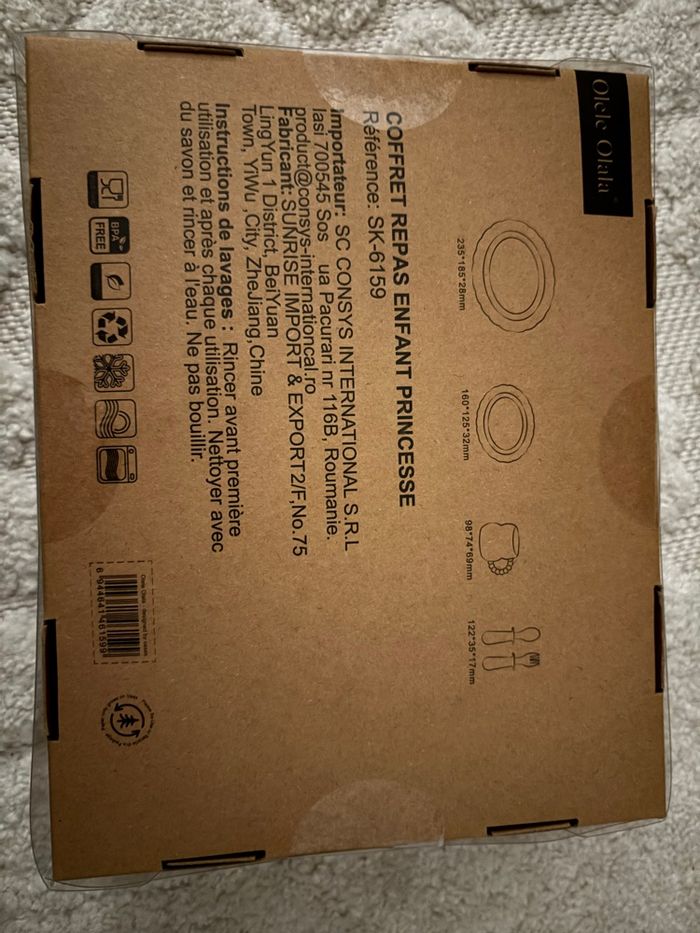 Coffret de repas pour bébé / enfant neuf - photo numéro 3