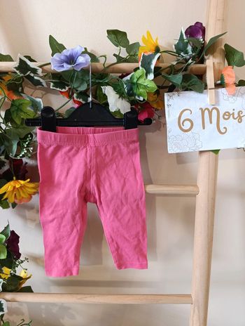Leggings rose 6mois