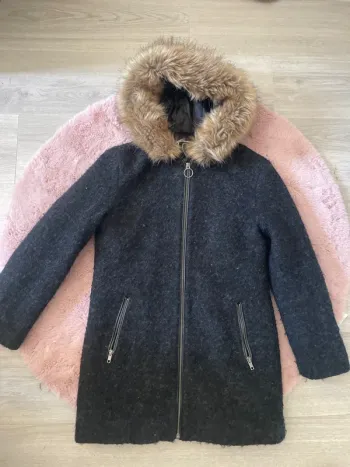 Manteau hiver capuche fourrure