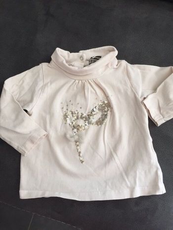 Haut col roulé avec sequin