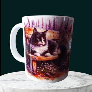 Mug chat aux douces couleurs