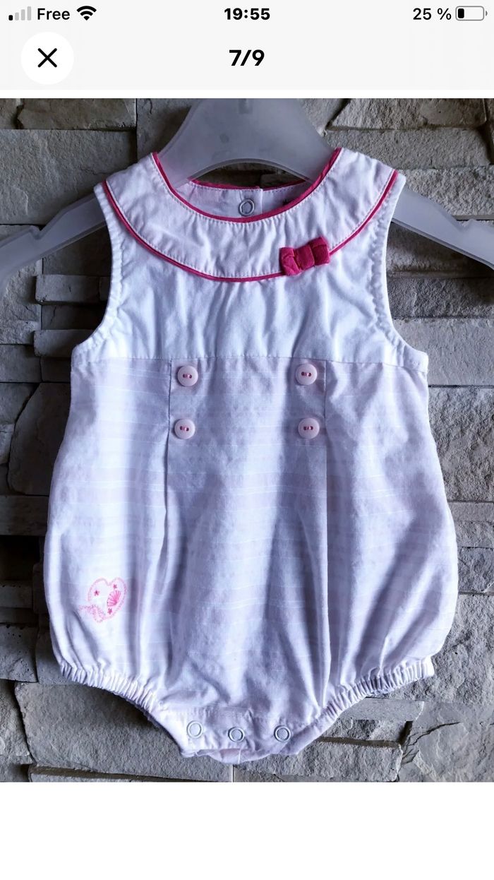 SERGENT MAJOR - NEW - LOT 2 BARBOTEUSES BÉBÉ FILLE FLEURS, LAPINS & COEUR 1M - photo numéro 5