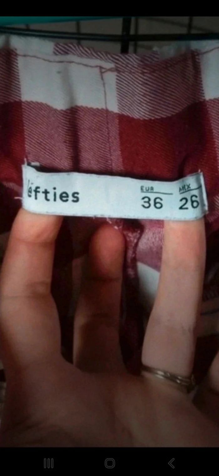 Pantalon lefties taille S à carreaux 👻 - photo numéro 4