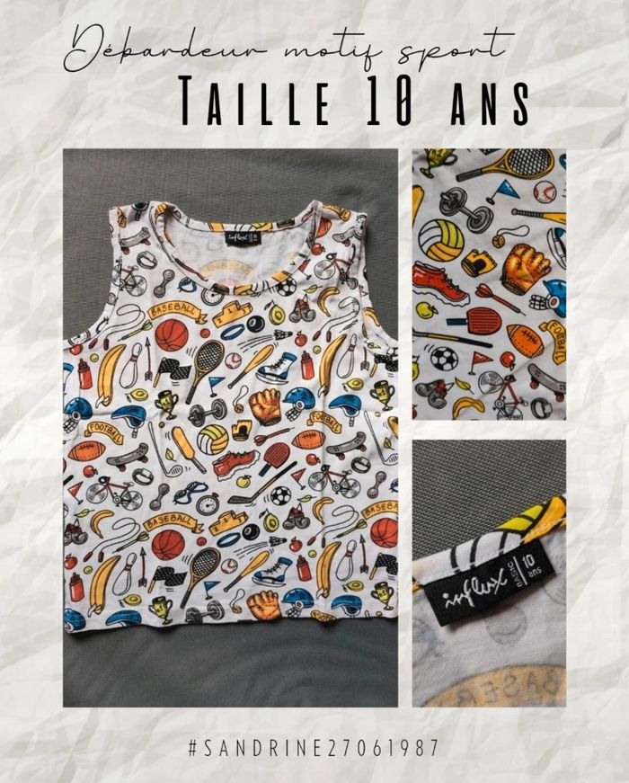 Débardeur motif sport