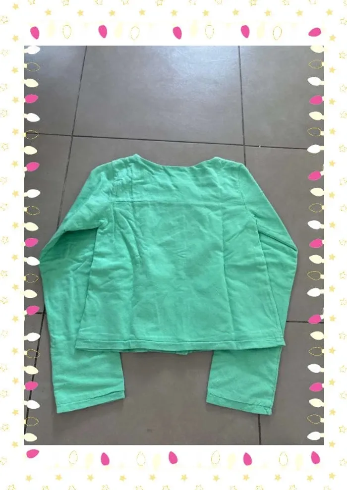 🌿 Gilet vert Lililotte - Taille 14 ans 🌿 - photo numéro 4