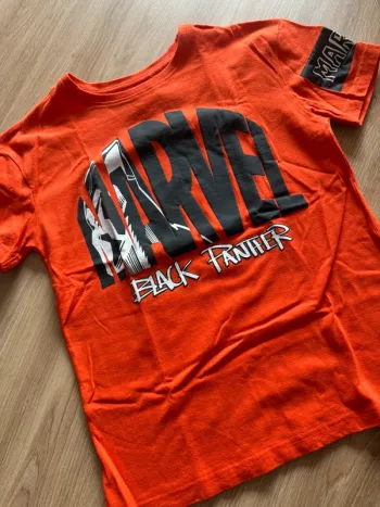 T-shirt Marvel black Panther 8/9ans orange