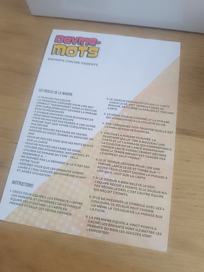 Jeu de société " Devine mots" - photo numéro 4