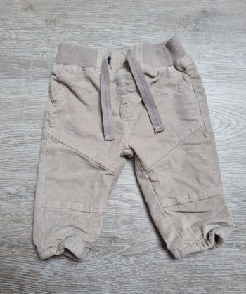 ​Pantalon Bébé 3 mois Velours côtelé Beige Unisexe Tres Bonne Etat