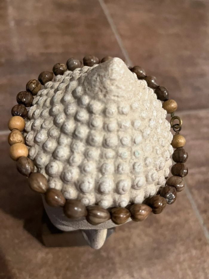 Lot de 2 bracelets imitation bois - photo numéro 4