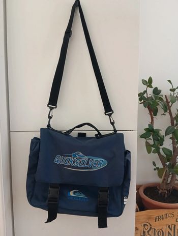 Besace Quiksilver vintage plusieurs compartiments bandoulière réglable