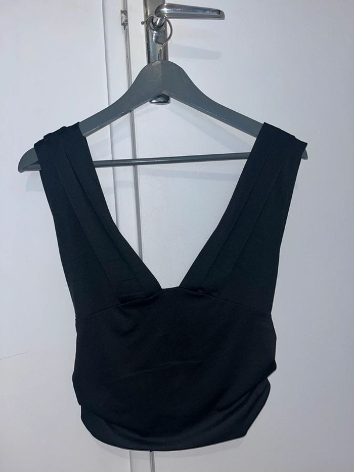 Crop top noir