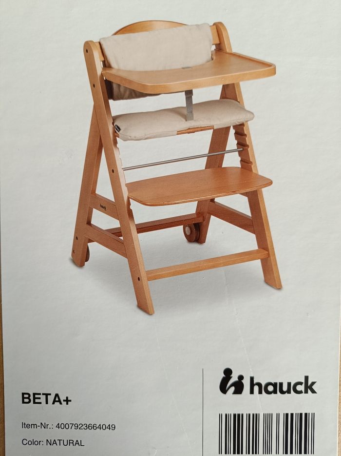 Chaise Haute Hauck Beta + Neuve