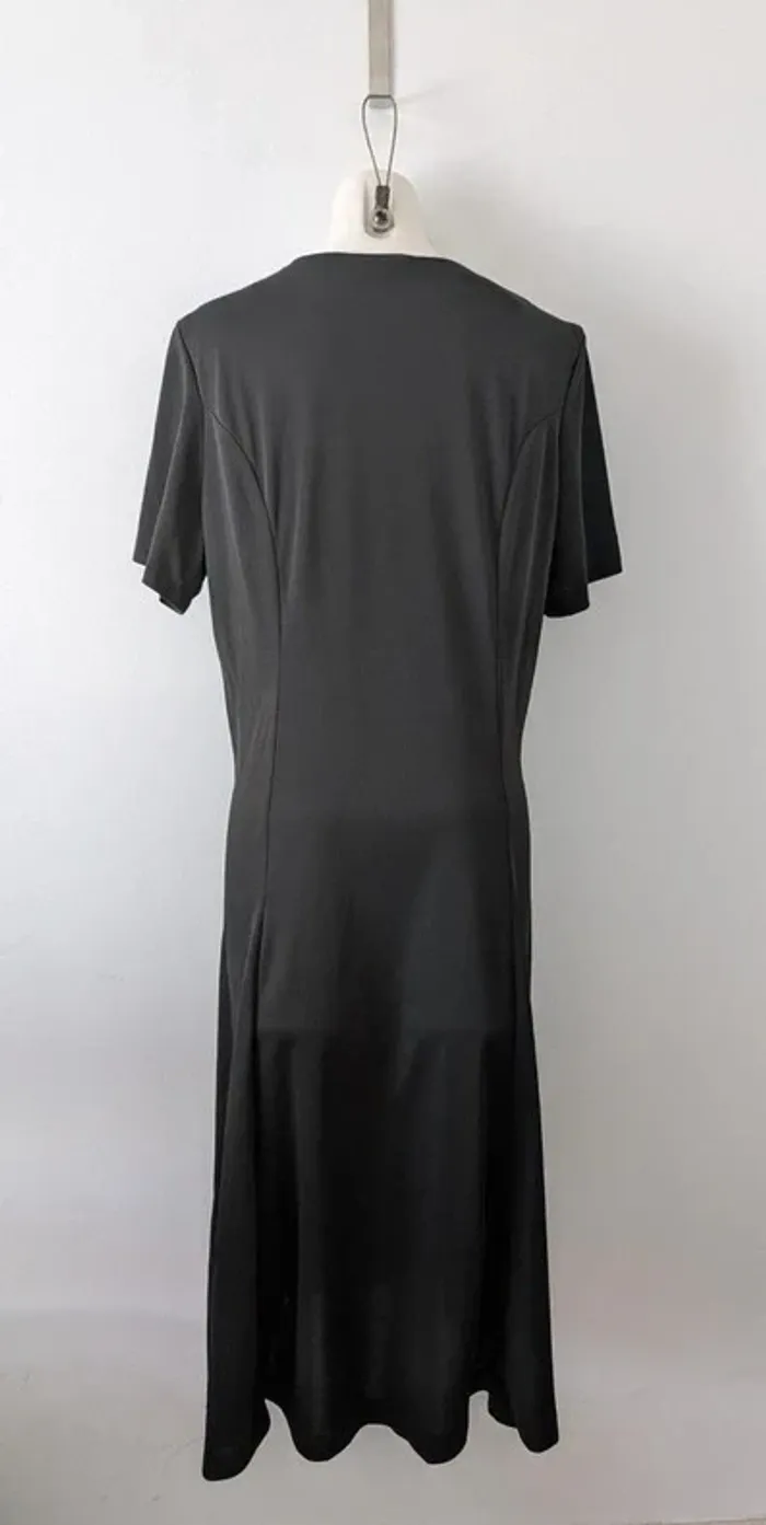 Robe noire longue - Mariella Gelli styliste - taille 46 - photo numéro 3