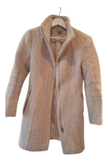 Manteau mi- long H&M- teddy - ceintré- taille 34