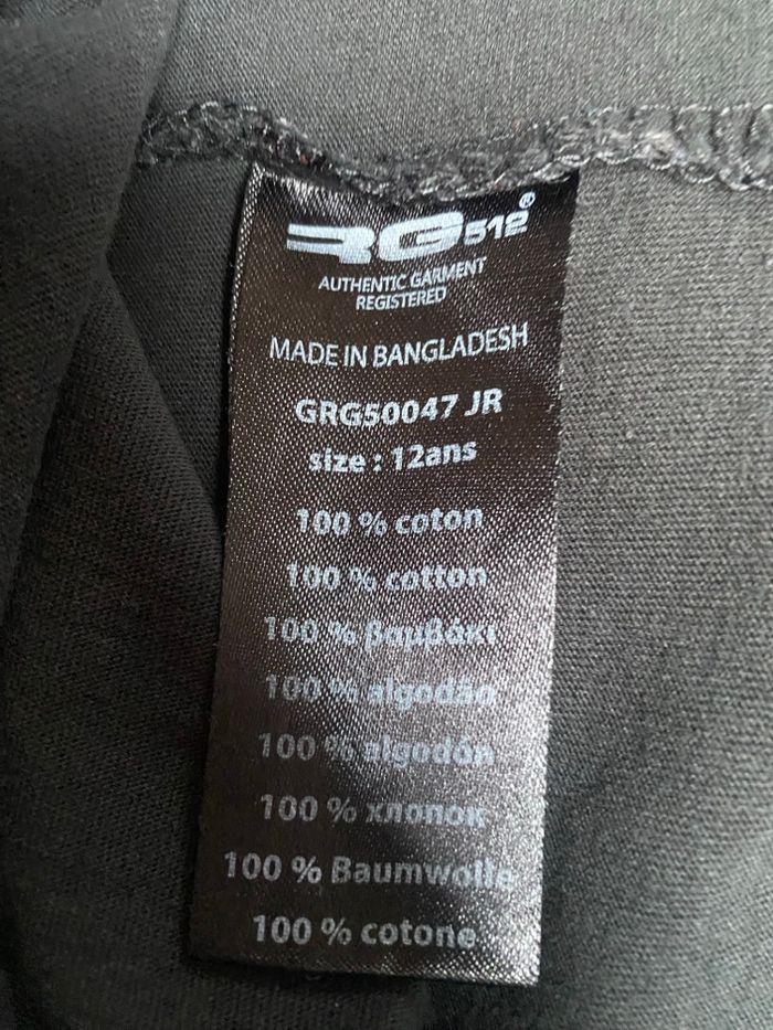 T-shirt RG noir manches longues 12 ans édition spéciale - photo numéro 5