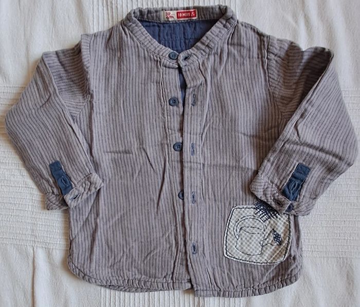 chemise manches longues col mao