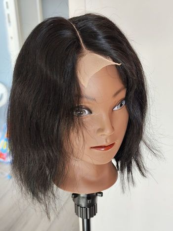 Perruque cheveux naturel noire 
