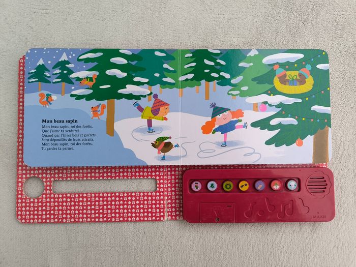 Livre sonore Petites comptines de Noël Milan - photo numéro 5