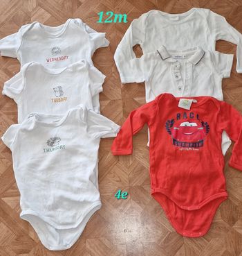 Lot 6bodie 12mois