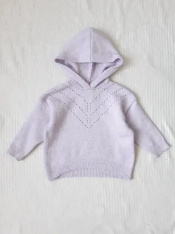 Pull en maille à capuche Kiabi 3 ans