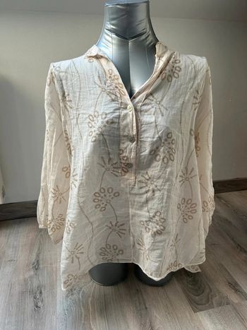 Blouse beige - made in Italie - taille unique