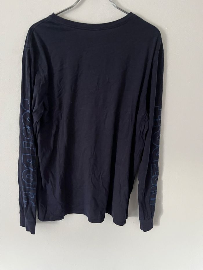 sweat avec manche nike bleu marine