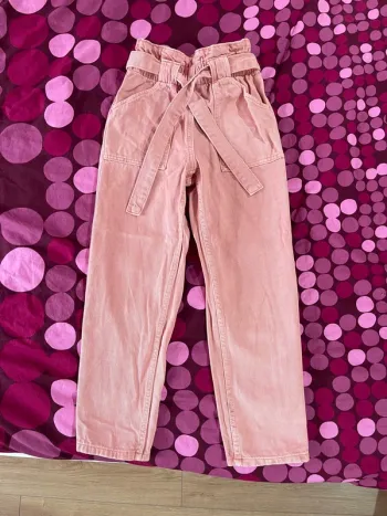 Jean vieux rose