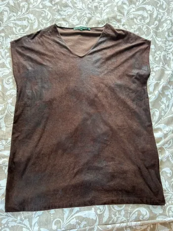 Robe sans manche marron la fée maraboutee taille 38