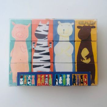 12 Cubes animaux Djeco