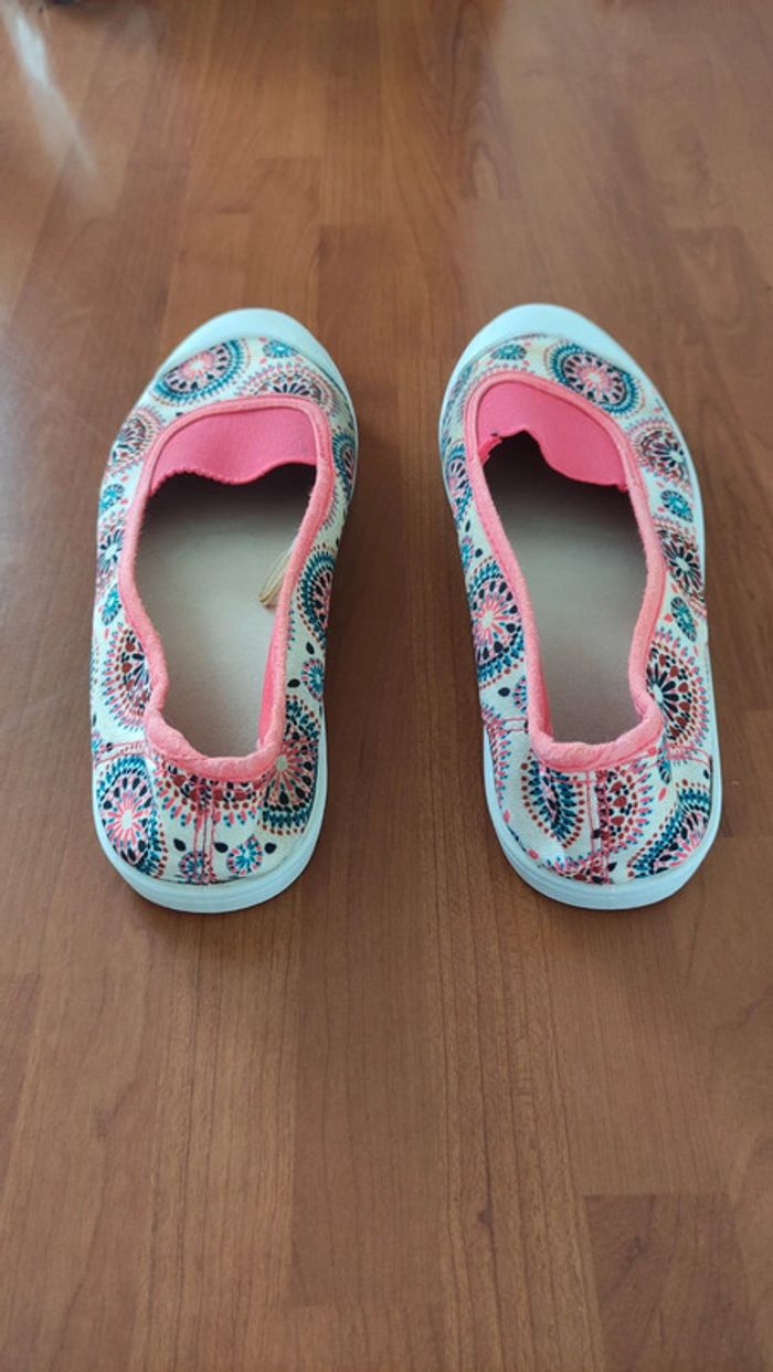 Ballerines tissu à motifs pointure 35 - photo numéro 7