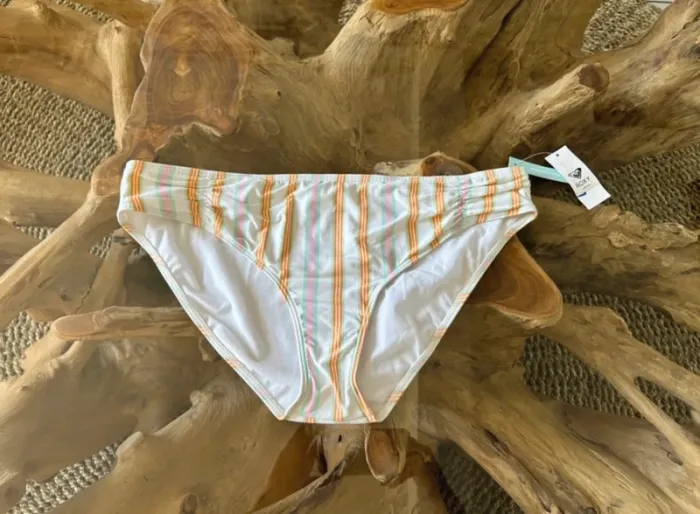 Bas de maillot de bain Roxy rayure blanc - photo numéro 2